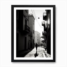 Athens, Greece, Mediterranean Black And White Photography Analogue 3 Art Print