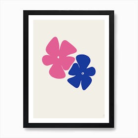 Funky flowers 2 Art Print