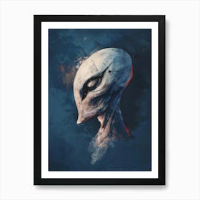 Alien Head 1 Art Print