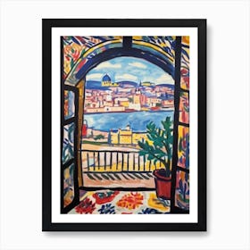 Window Budapest Hungary In The Style Of Matisse 1 Art Print