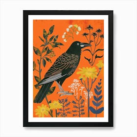 Spring Birds Crow 2 Art Print