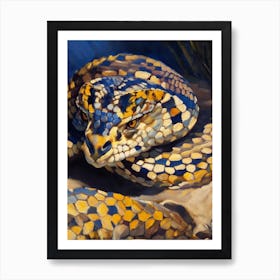 Eastern Diamondback Rattlesnake Painting Art Print