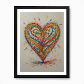 Heart Of Love 54 Art Print