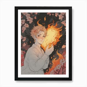 Heart Of Fire 53 Art Print