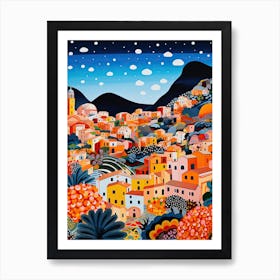 Taormina, Italy, Illustration In The Style Of Pop Art 3 Poster