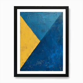 Blue And Yellow 2 Art Print