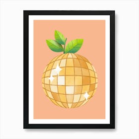 Orange Disco Poster, Contemporary Art Prints on Food and Kitchen..199 Art Print