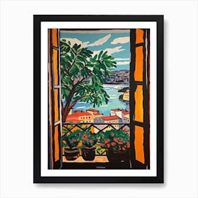 Window Stockholm Sweden In The Style Of Matisse 2 Art Print