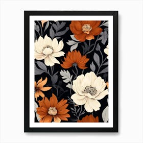 Floral Pattern 42 Art Print