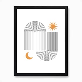 Sun And Moon 1 Art Print