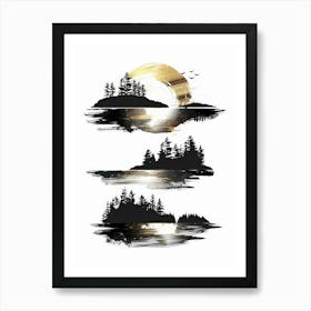 Sunset In The Mountains 90 Art Print