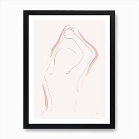 Nude Series 015 Line Art Print