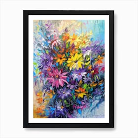 Dance of flowers 1 Art Print