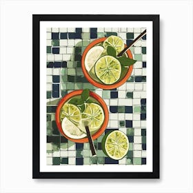 Caipirinha Cocktails Art Print