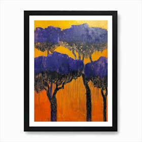 Acacia Trees Art Print