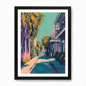 Garden District Retro Pop Art 3 Art Print