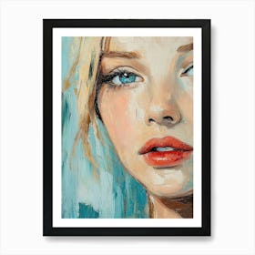 Portrait Of A Young Woman Art Print