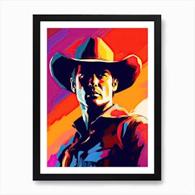 Wild One, cowboy art Art Print