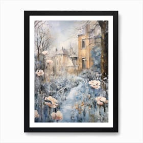 Winter City Park Painting English Garden Munich Germany 3 Art Print