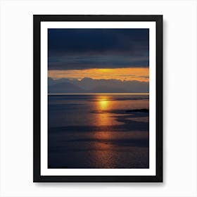 Sunset Over Loch Ryan Art Print