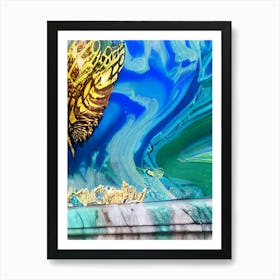 Tropical Sea Turtle Art Print