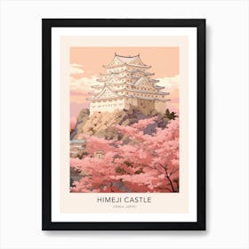 Himeji Castle Japan Travel Poster Art Print