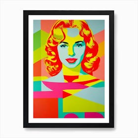 Jennifer Jones Colourful Pop Movies Art Movies Art Print