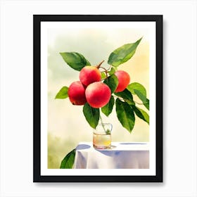 Lychee Italian Watercolour fruit Art Print