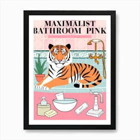 Maximist Bathroom Pink Art Print