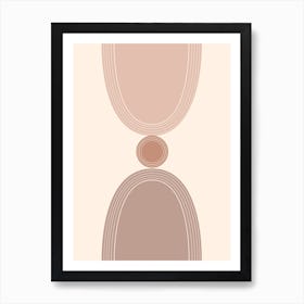 Calming Abstract Painting in Neutral Tones 12 Art Print