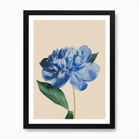 Botanic Antique Blue Art Print