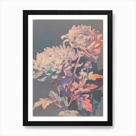 Iridescent Flower Chrysanthemum 1 Art Print