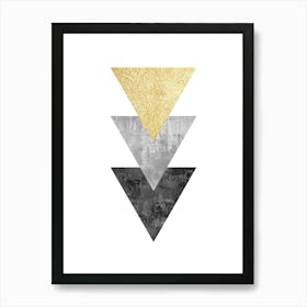 Geometric textures composition 1 Art Print