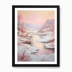 Dreamy Winter Painting Pribaikalsky National Park Russia 1 Art Print