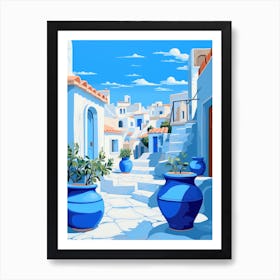 Greek Village Art Print