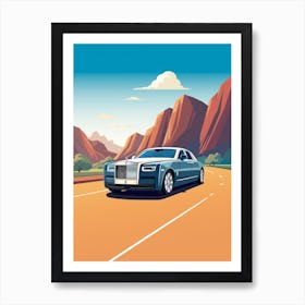 A Rolls Royce Phantom In The The Great Alpine Road Australia 2 Art Print