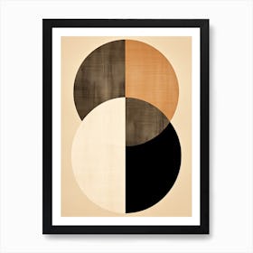 Beige Bauhaus Whispers 1 Art Print