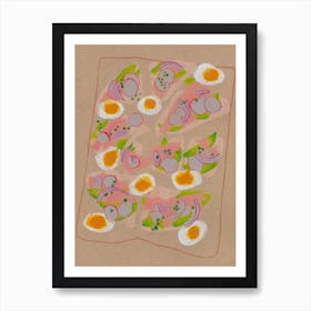 Egg Plate Art Print