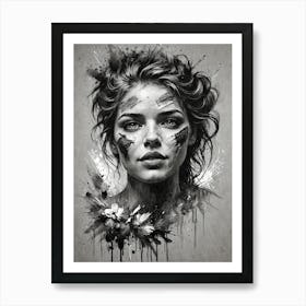 Portrait Of A Woman 9 Art Print