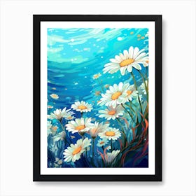 Daisy Wildflower Underwater (3) Art Print