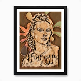 Abstract Portrait of Taylor Swift 1 Art Print