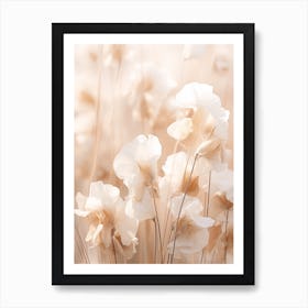 Boho Dried Flowers Sweet Pea 1 Art Print