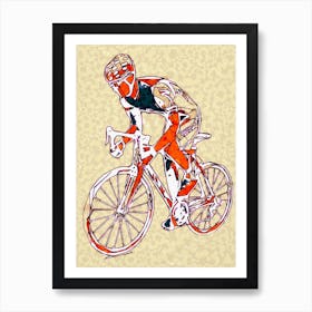 Cyclocross Rider 2 Art Print