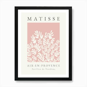 Minimalist Matisse Print Pink 2 Art Print