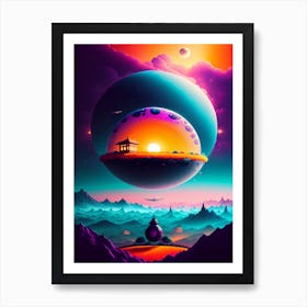 Blissful Aura Art Print