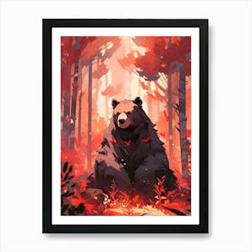 Bear In The Forest Art Print