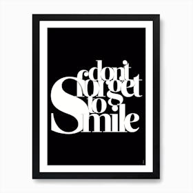 Smile Art Print