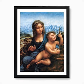 Madonna Of The Yarnwinder, Leonardo Da Vinci Art Print