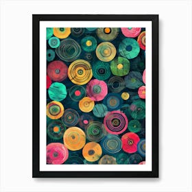 Colorful Circles 1 Art Print