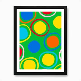 Colorful Circles 11 Art Print